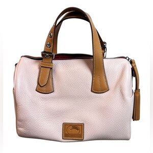 Dooney & Bourke NEW Women’s Blush Pink Pebble Leather Barrel Satchel